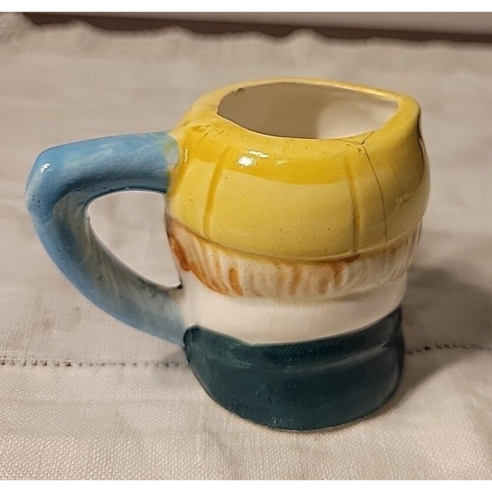 Mini Vintage Toby Mug Japan Hand Painted Ceramic/Porcelain - Picture 4 of 8